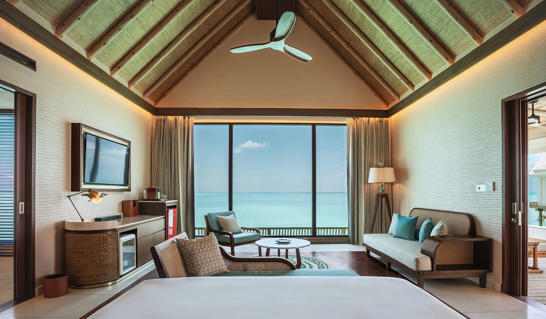 Overwater pool villa at RAH GILI Maldives interior