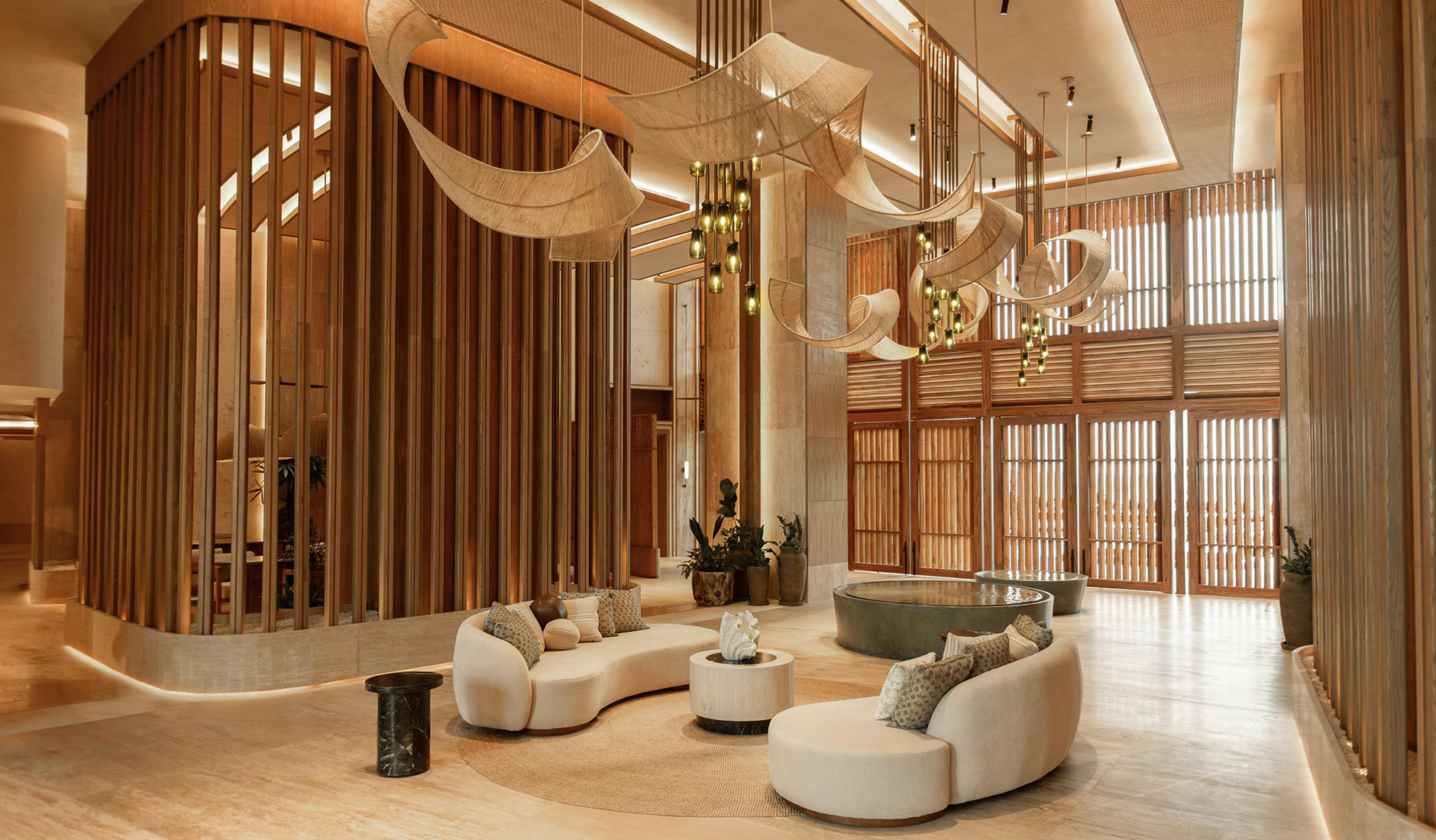 Contemporary interior design at The St. Regis Costa Mujeres Resort