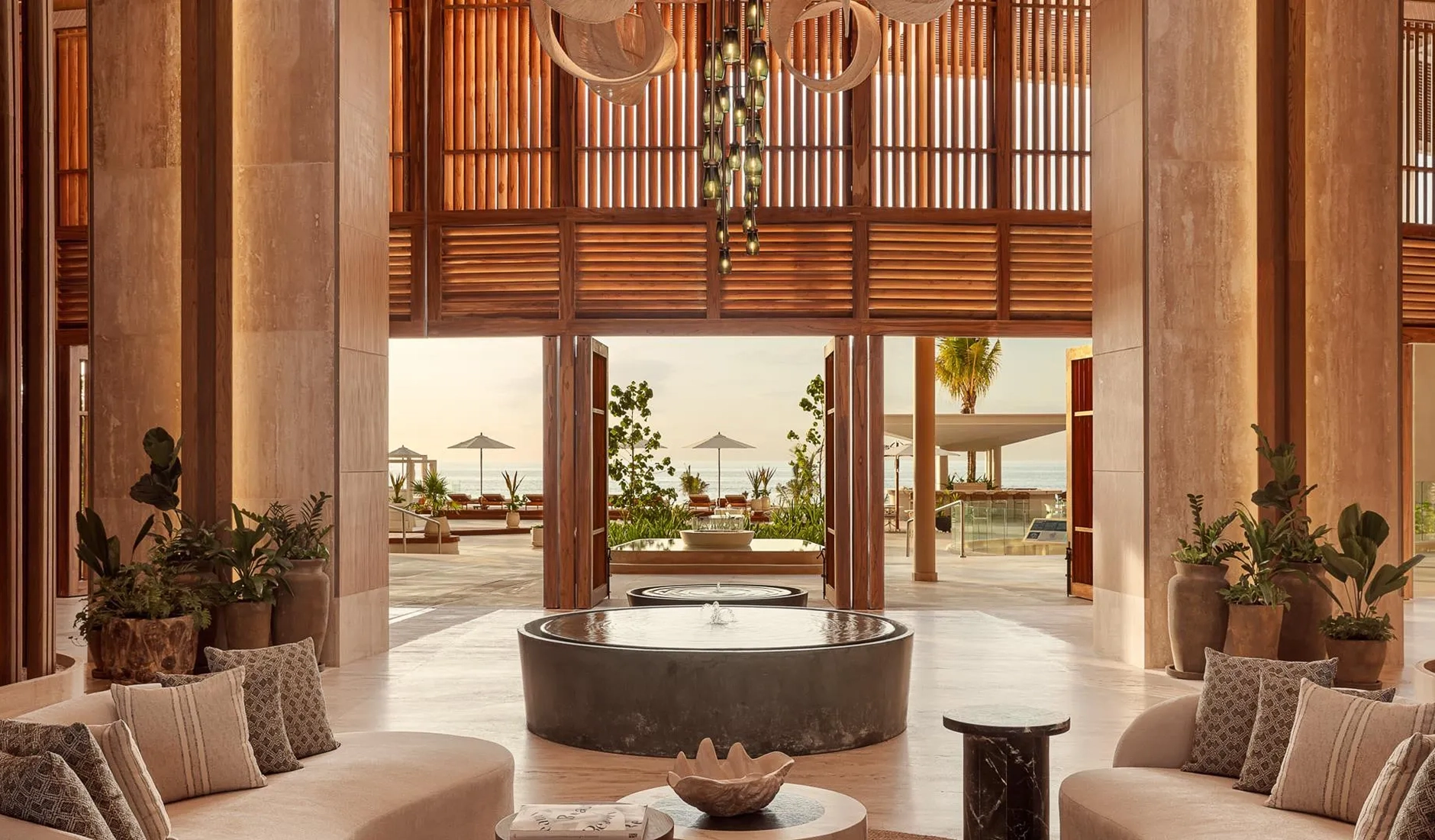 Lobby interior at The St. Regis Costa Mujeres Resort