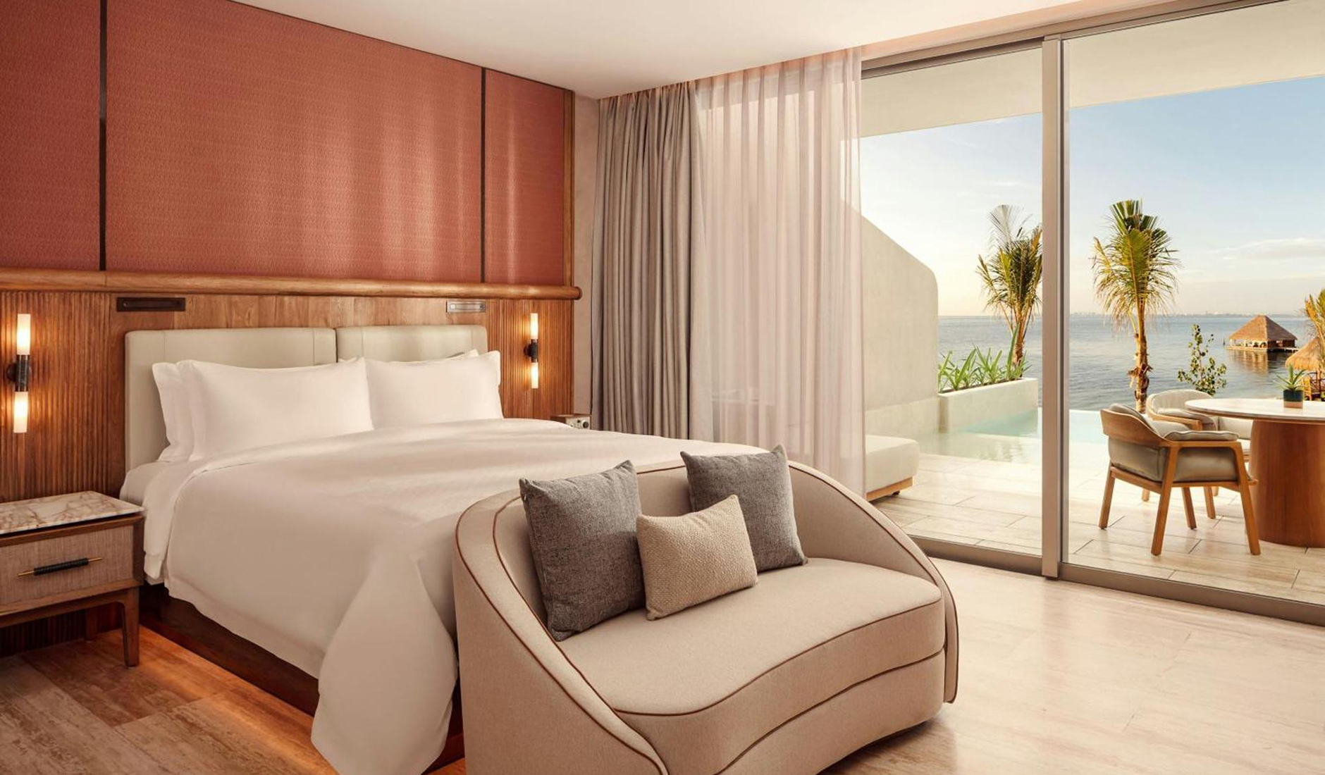 Private pool adjoining a suite at The St. Regis Costa Mujeres Resort