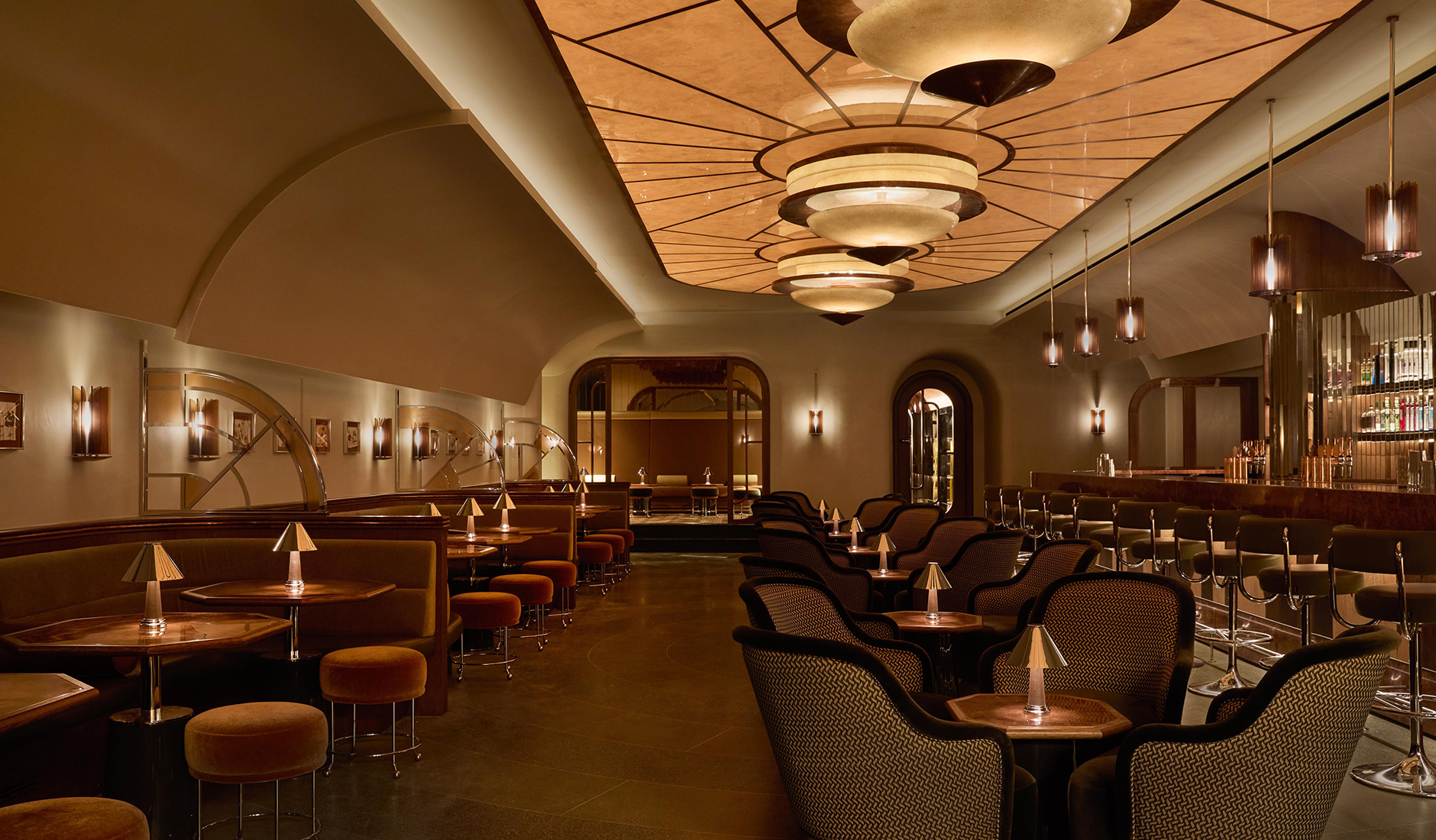 Interior of Gambit Bar at The Newman with atmospheric lighting and a late-night mood
