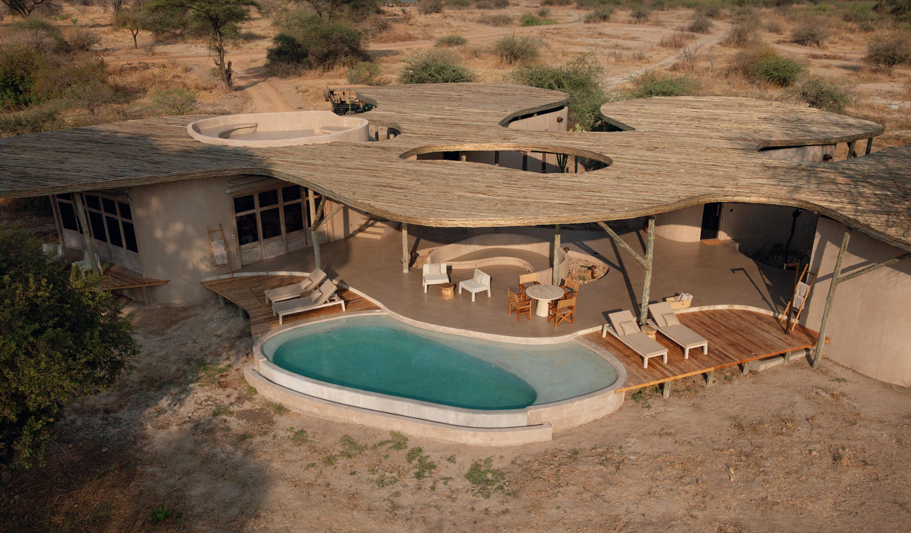Exclusive ultra-luxury safari villa at Ubuyu, A Banyan Tree Escape, situated on the scenic banks of the Great Ruaha River in Tanzania
