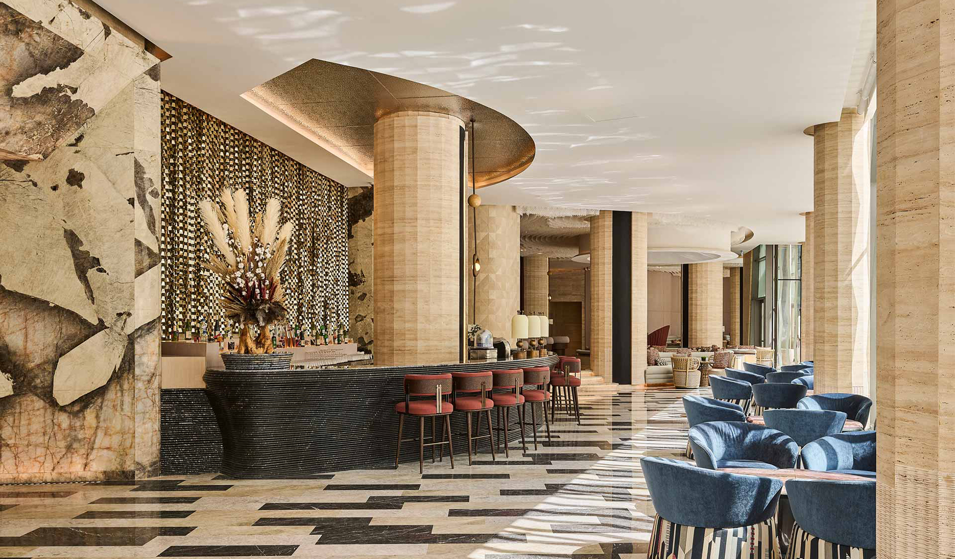 Interior of W Riyadh – KAFD, a contemporary luxury hotel in Riyadh's King Abdullah Financial District